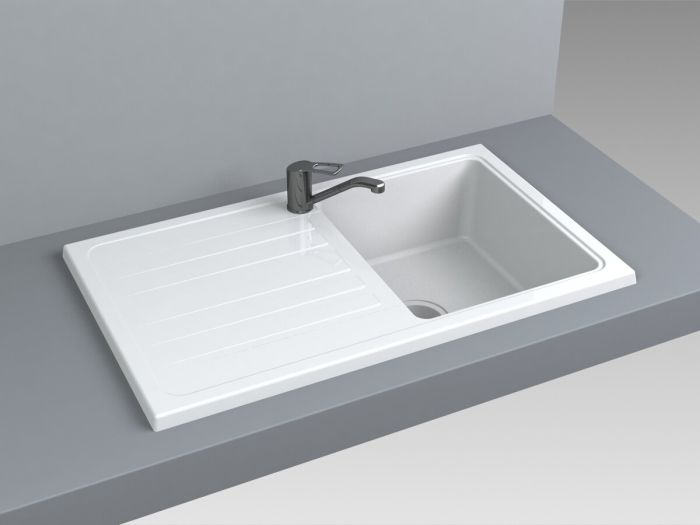 Кухонная мойка Versal (WHITE)