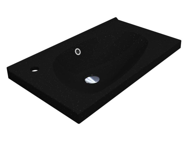 Умывальник TITANIA 700C (BLACK SHINE)